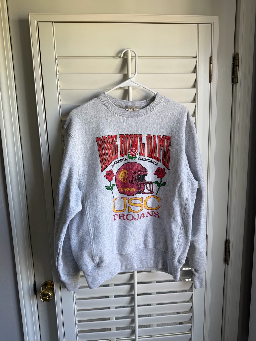 Champion reverse weave USC Trojans Rose Bowl graphic crewneck extra small
